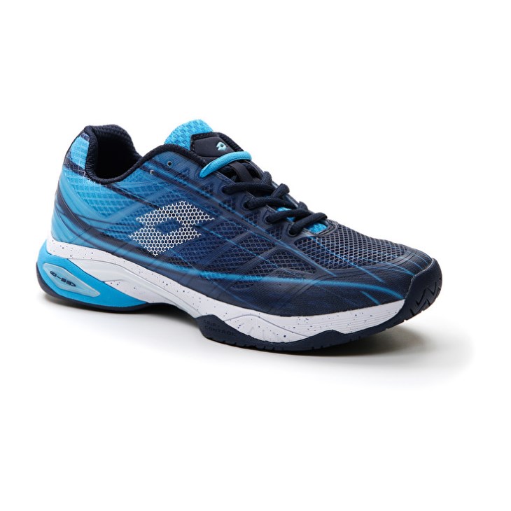 Zapatillas Tenis Lotto Mirage 300 SPD Hombre Azul Marino Azules Blancas Azules | OB346214A5