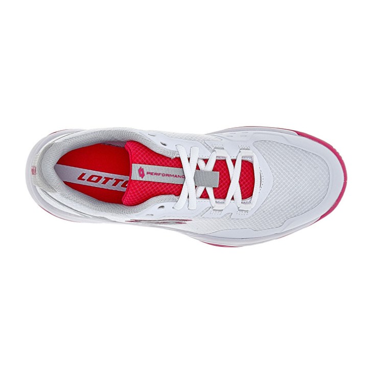 Zapatillas Tenis Lotto Mirage 600 III ALR W Mujer Blancas Rojas | UK661576D7