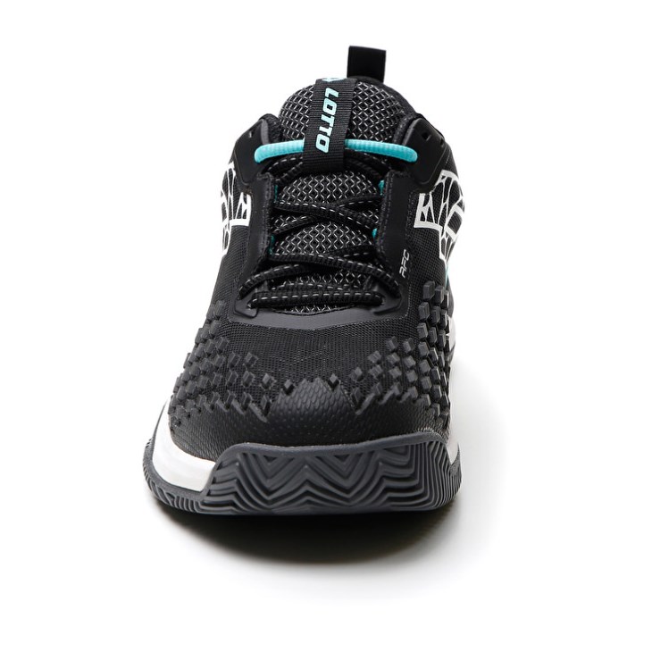 Zapatillas Tenis Lotto Raptor Hyperpulse 100 CLY Hombre Negras Blancas Verde | AM917011K3