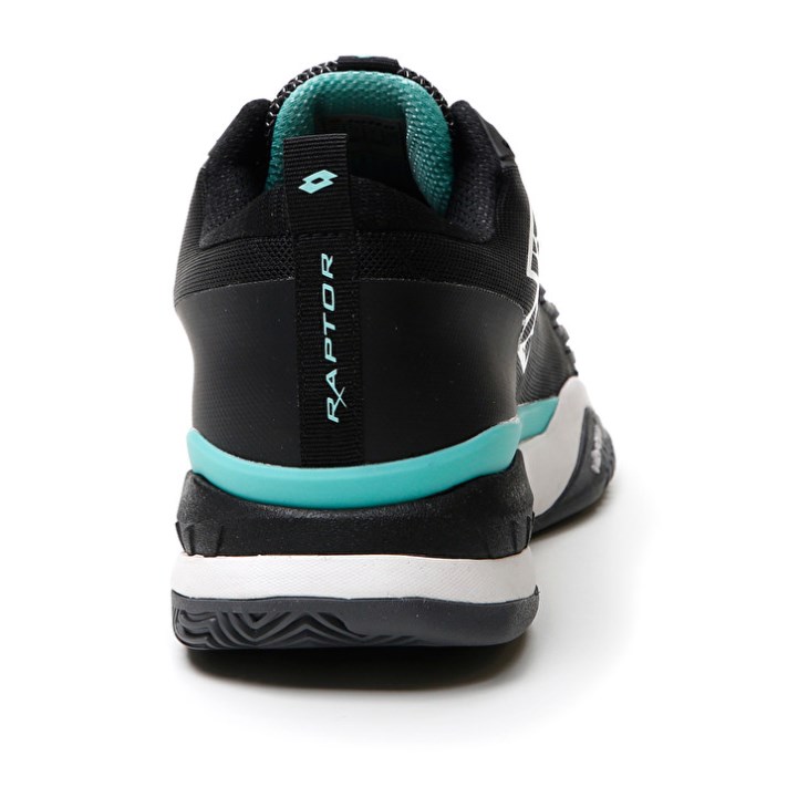 Zapatillas Tenis Lotto Raptor Hyperpulse 100 CLY Hombre Negras Blancas Verde | AM917011K3