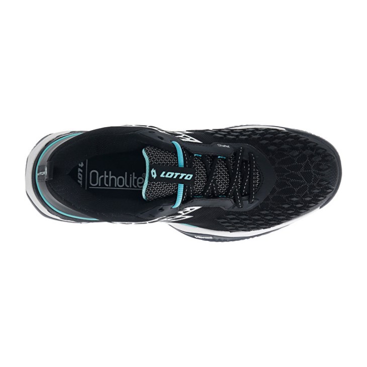 Zapatillas Tenis Lotto Raptor Hyperpulse 100 CLY Hombre Negras Blancas Verde | AM917011K3