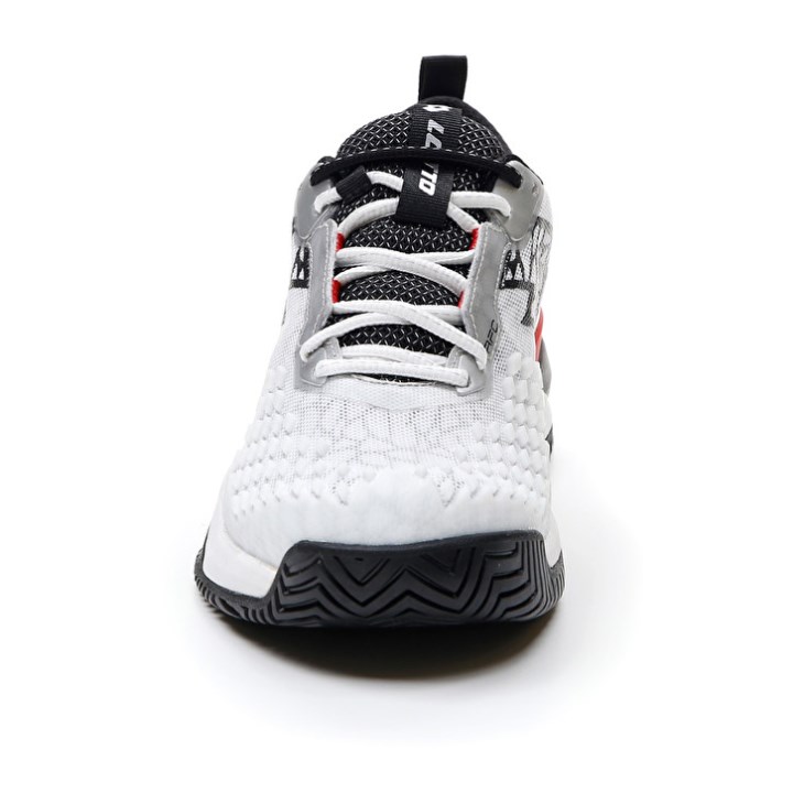 Zapatillas Tenis Lotto Raptor Hyperpulse 100 SPD Hombre Blancas Negras Rojas | AU398059E0