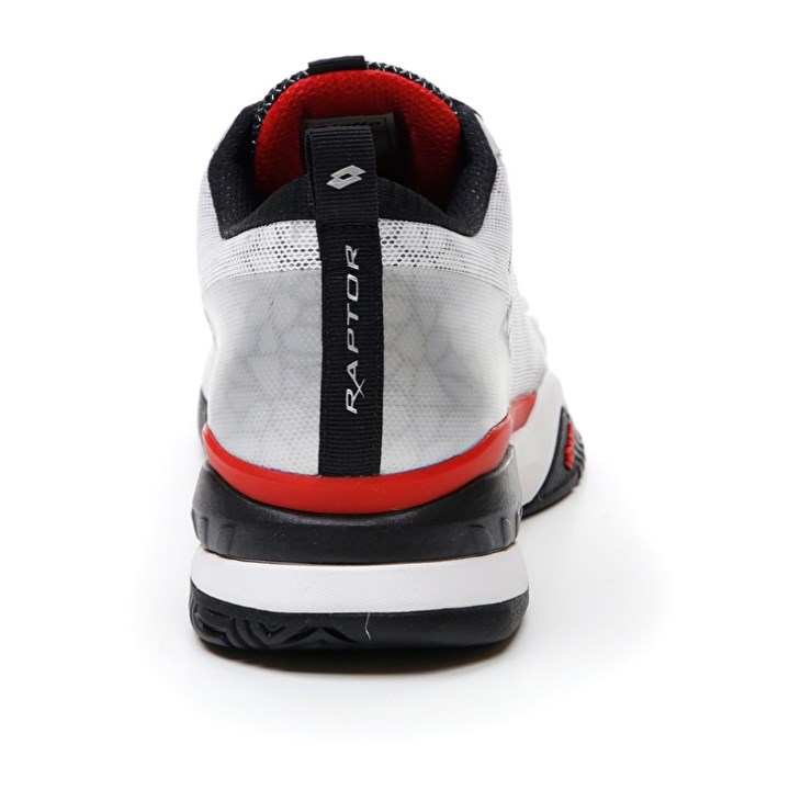 Zapatillas Tenis Lotto Raptor Hyperpulse 100 SPD Hombre Blancas Negras Rojas | AU398059E0
