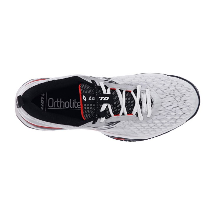 Zapatillas Tenis Lotto Raptor Hyperpulse 100 SPD Hombre Blancas Negras Rojas | AU398059E0