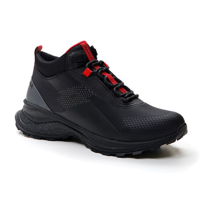 Zapatillas Trail Running Lotto Moonrun 300 II Mid HD Hombre Negras | IA653175B2