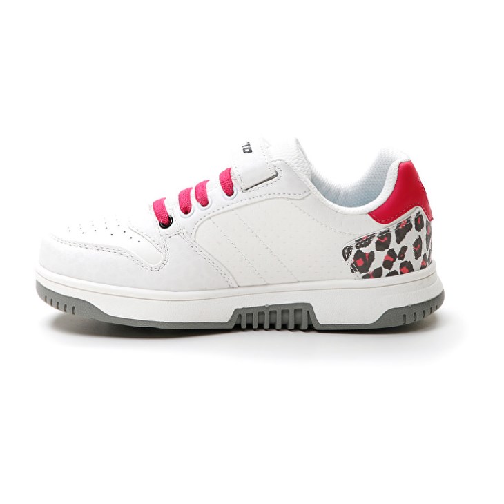 Zapatillas de Baloncesto Lotto Rocket AMF II Leopard CL S Niños Blancas Rojas | FT419961F4