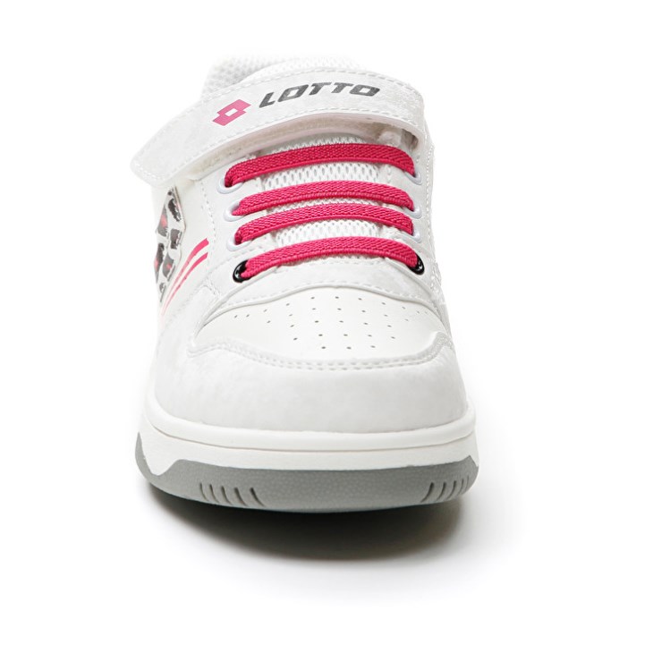 Zapatillas de Baloncesto Lotto Rocket AMF II Leopard CL S Niños Blancas Rojas | FT419961F4