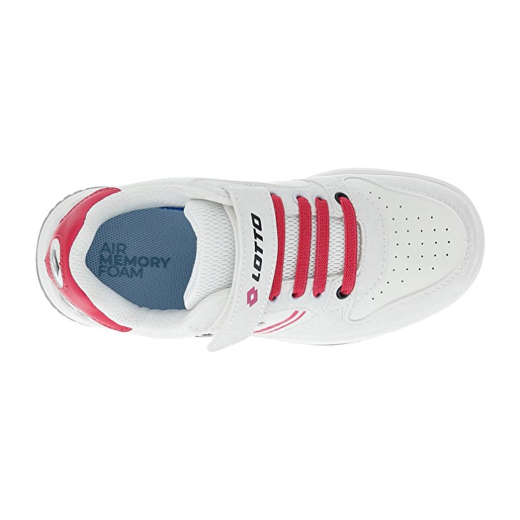Zapatillas de Baloncesto Lotto Rocket AMF II Leopard CL S Niños Blancas Rojas | FT419961F4