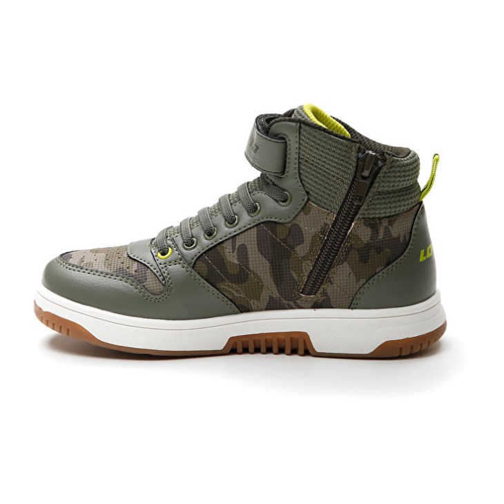 Zapatillas de Baloncesto Lotto Rocket AMF III Mid Camo CL S Niños Verde Oliva Camuflaje | ZM821262L5