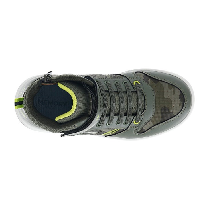 Zapatillas de Baloncesto Lotto Rocket AMF III Mid Camo CL S Niños Verde Oliva Camuflaje | ZM821262L5