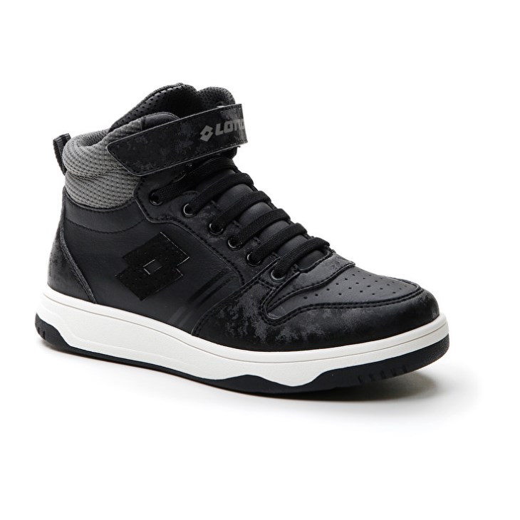 Zapatillas de Baloncesto Lotto Rocket AMF III Mid Stud CL S Niños Negras | PR425812A0