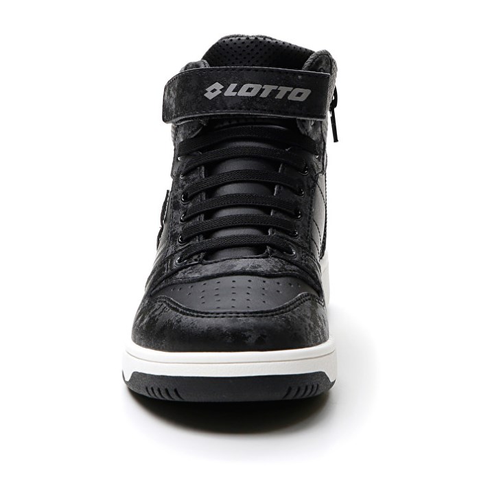 Zapatillas de Baloncesto Lotto Rocket AMF III Mid Stud CL S Niños Negras | PR425812A0