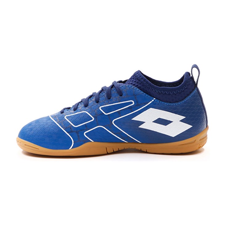 Zapatos De Fútbol Lotto Maestro 700 III ID JR Niños Azules Blancas Azules | XI054515B1