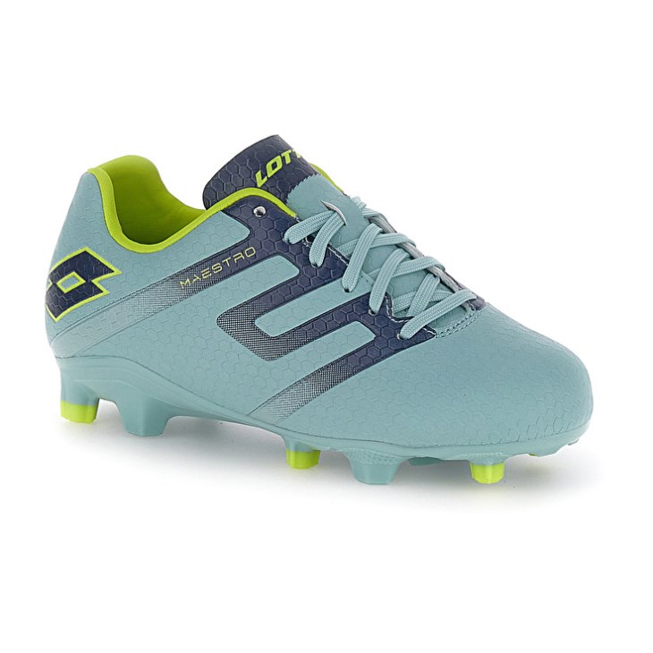 Zapatos De Fútbol Lotto Maestro 700 V FG JR Niños Verde Azules | ER522872R5