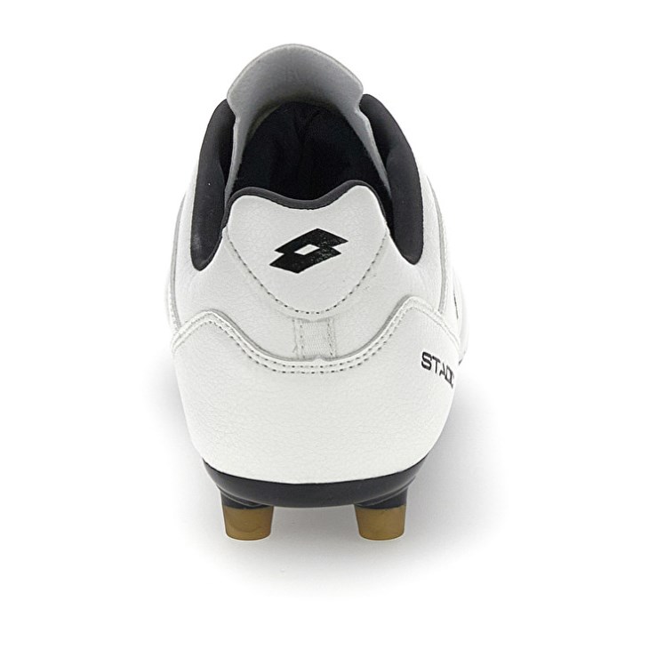 Zapatos De Fútbol Lotto Stadio 300 III FG Hombre Blancas Doradas | YH890569L6