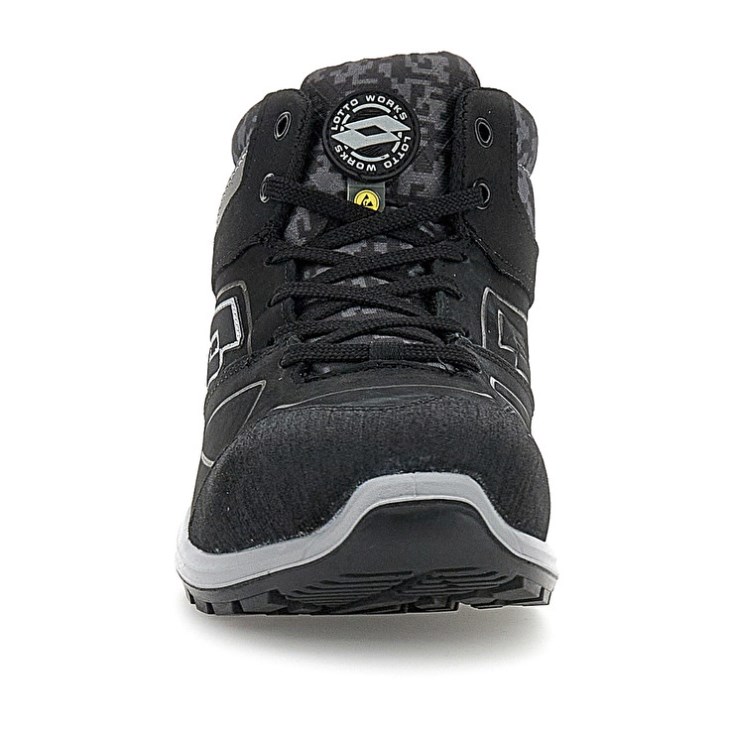 Zapatos Seguridad Lotto Hit 200 Mid S3 ESD Hombre Negras | VP817171R5