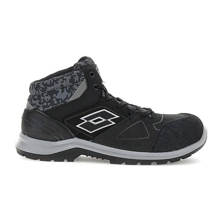 Zapatos Seguridad Lotto Hit 200 Mid S3 ESD Hombre Negras | VP817171R5