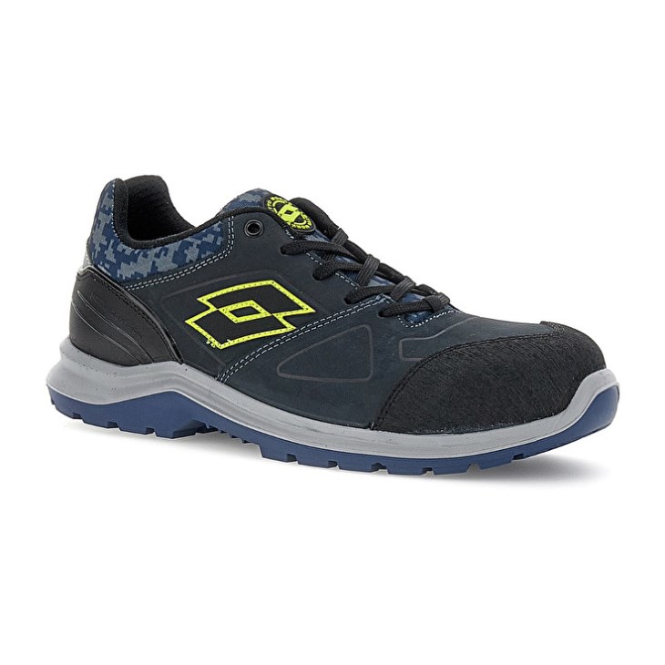 Zapatos Seguridad Lotto Hit 200 S3 Hombre Azules Negras Verde | IZ045714N5