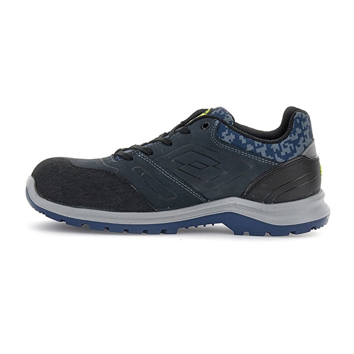 Zapatos Seguridad Lotto Hit 200 S3 Hombre Azules Negras Verde | IZ045714N5