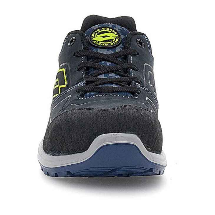 Zapatos Seguridad Lotto Hit 200 S3 Hombre Azules Negras Verde | IZ045714N5