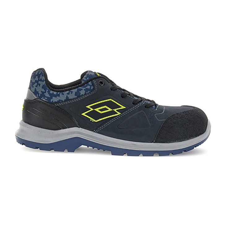 Zapatos Seguridad Lotto Hit 200 S3 Mujer Azules Negras Verde | JO903400H3