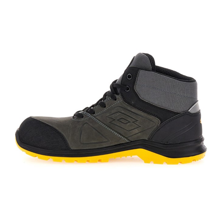 Zapatos Seguridad Lotto Hit 250 Mid S3 SRC Wr HDRY Hombre Negras Amarillo | XE795889K5