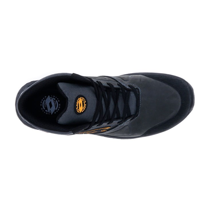 Zapatos Seguridad Lotto Hit 250 Mid S3 SRC Wr HDRY Hombre Negras Amarillo | XE795889K5