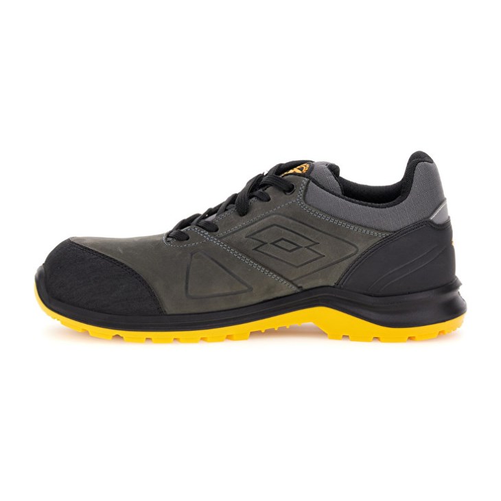 Zapatos Seguridad Lotto Hit 250 S3 SRC Wr HDRY Hombre Gris Oscuro Amarillo | UW466676I2