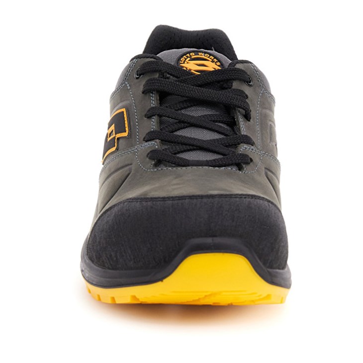 Zapatos Seguridad Lotto Hit 250 S3 SRC Wr HDRY Hombre Gris Oscuro Amarillo | UW466676I2