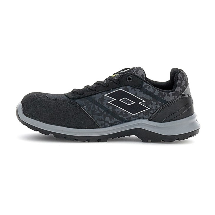 Zapatos Seguridad Lotto Hit 400 S1P ESD Hombre Negras Gris | YY369956I0
