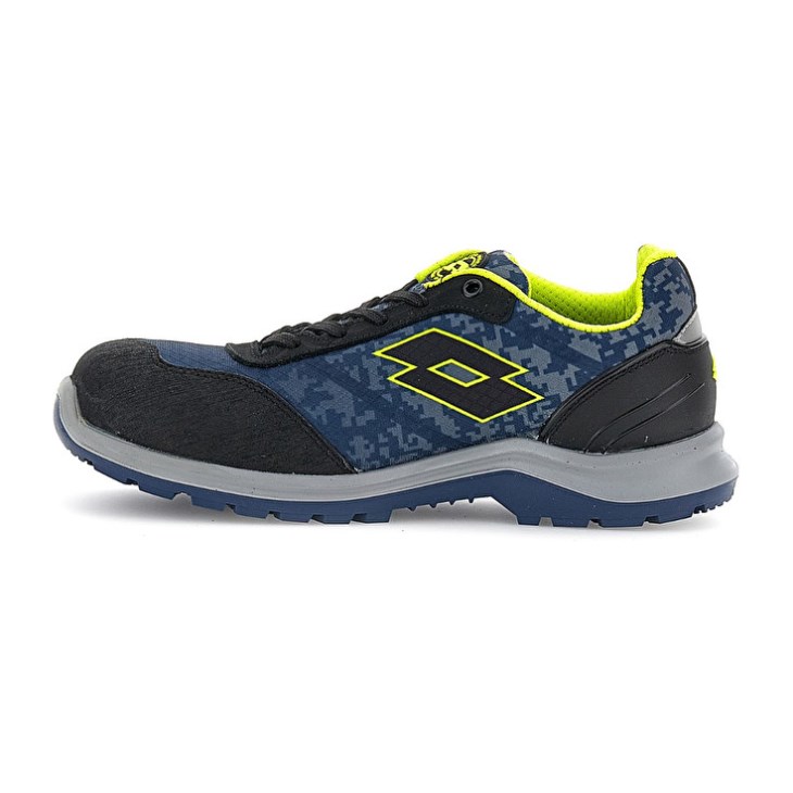 Zapatos Seguridad Lotto Hit 400 S1P Mujer Azules Verde Negras | EN842384Z2
