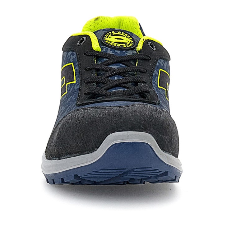 Zapatos Seguridad Lotto Hit 400 S1P Mujer Azules Verde Negras | EN842384Z2