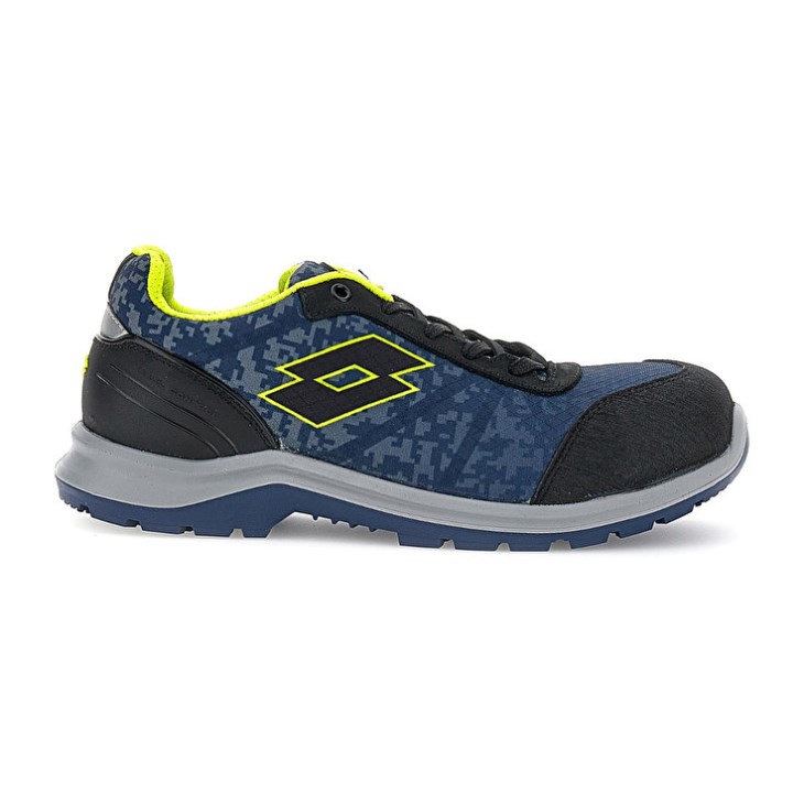 Zapatos Seguridad Lotto Hit 400 S1P Mujer Azules Verde Negras | EN842384Z2