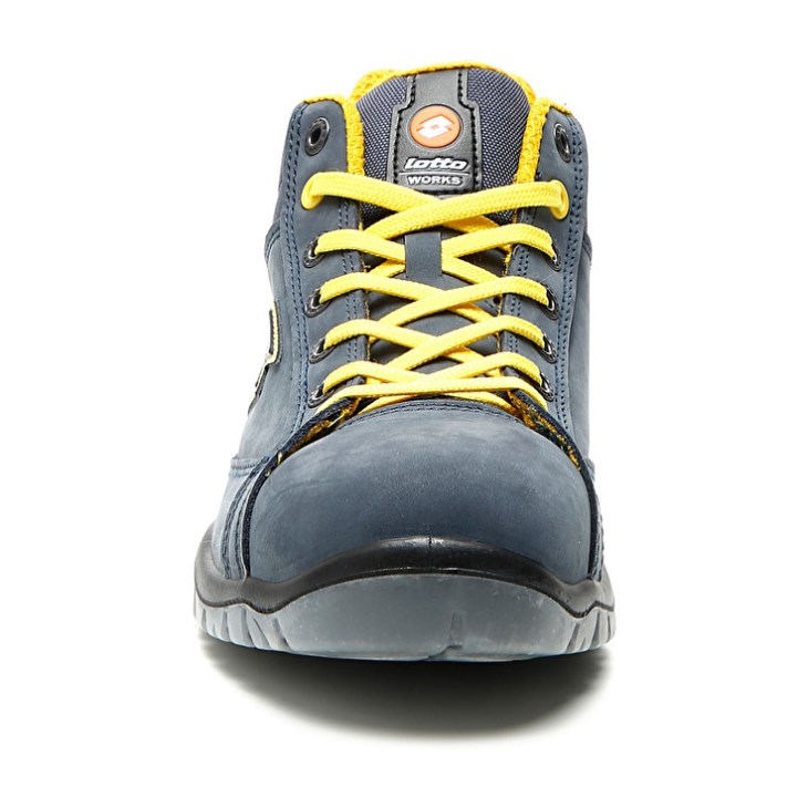 Zapatos Seguridad Lotto Jump Mid 900 Hombre Gris Oscuro Amarillo | IZ459565Y2
