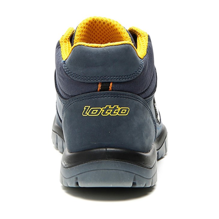 Zapatos Seguridad Lotto Jump Mid 900 Hombre Gris Oscuro Amarillo | IZ459565Y2