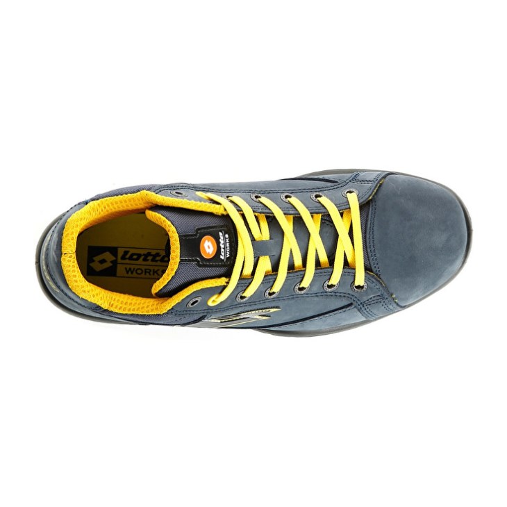 Zapatos Seguridad Lotto Jump Mid 900 Hombre Gris Oscuro Amarillo | IZ459565Y2