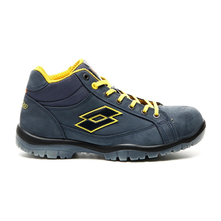 Zapatos Seguridad Lotto Jump Mid 900 Hombre Gris Oscuro Amarillo | IZ459565Y2