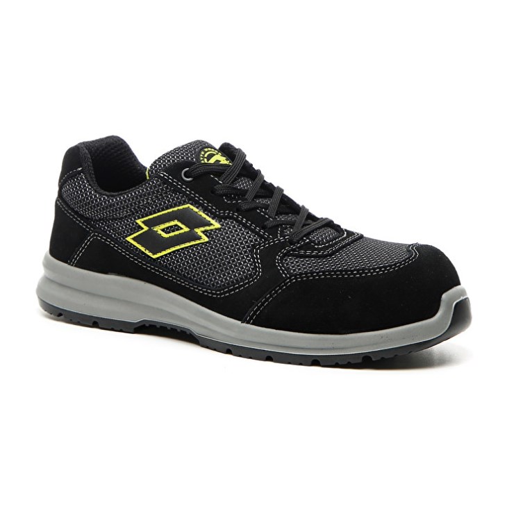 Zapatos Seguridad Lotto Race 250 S1P SD Hombre Negras Verde | ZK292259S7