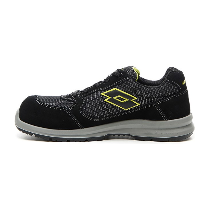 Zapatos Seguridad Lotto Race 250 S1P SD Hombre Negras Verde | ZK292259S7